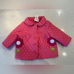 Gymboree "Smart & Sweet" pink quilted jacket Sz 6-12 month